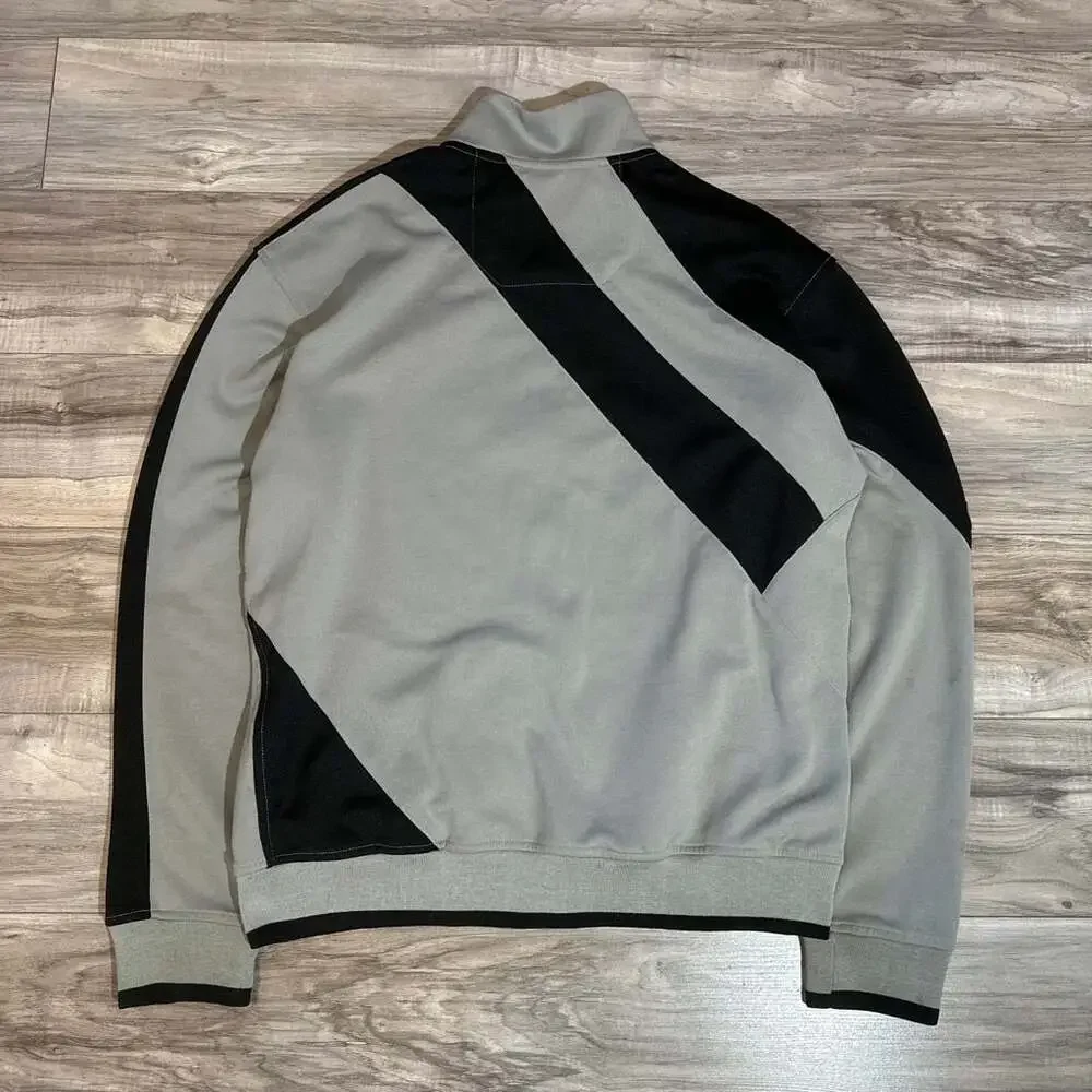 Fox Racing Mens Full Zip Track Jacket Gray and Black Size XL